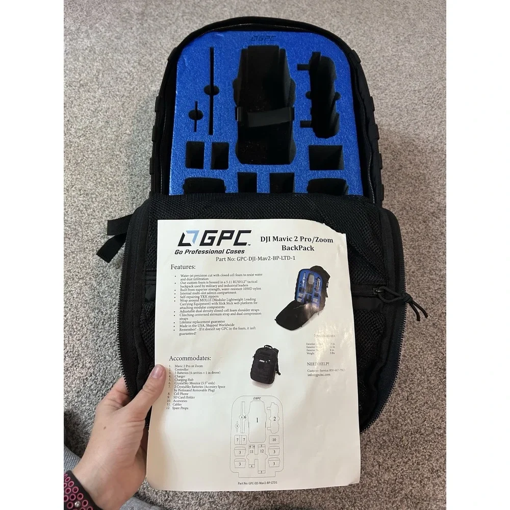GPC‎ DJI Mavic Pro 2 Limited Edition 5.11 Rush Carrying Case Backpack Black New